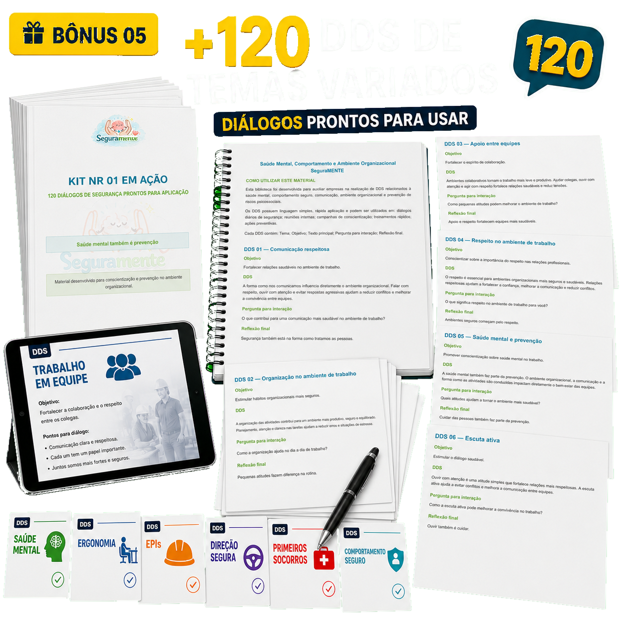 Bônus 05 — mais de 120 DDS de temas variados